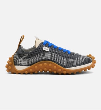 Sneakers Mirage unisexes en Mesh - AMI Paris - Gris carbone et bleu roi
