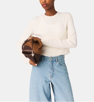 Pull avec boutons bijoux - Maje - Ecru