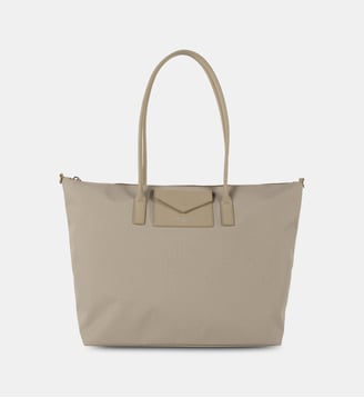 Sac cabas Smart KBA toile et cuir - Lancaster - Gris clair