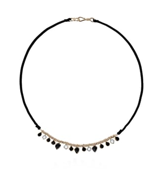 Collier cordon avec pampilles gouttes VIKRAM - Hipanema - Noir