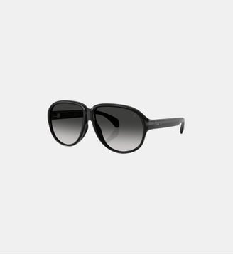 Lunettes de soleil Pilote Halcyonne - Moncler - Noir brillant