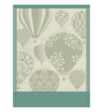 Torchon Cappadoce - Le Jacquard Francais - Bleu turquoise