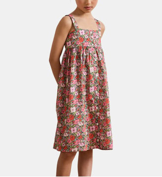 Robe  tissu Liberty Meadow Song - Cyrillus - Liberty meadow song corail