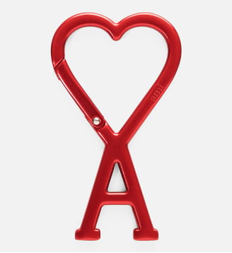 Mousqueton unisexe en aluminium Ami de Coeur - AMI Paris - Rouge