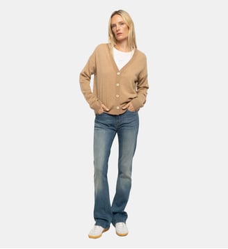 Cardigan Mirkaz 100% Cachemire - Zadig&Voltaire - Beige et camel