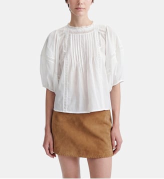 Blouse Manches Ballon Hava - Vanessa Bruno - Blanc