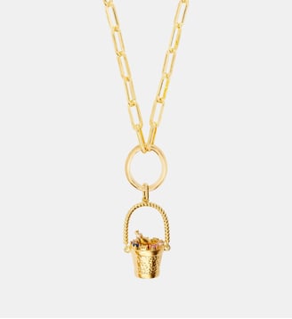 Pendentif Seau à Champagne, Réussite et Optimisme - Les Néréides - Jaune