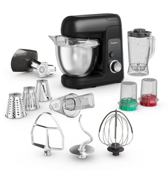 Robot pâtissier Bake Partner noir QA525810 - Moulinex - Noir