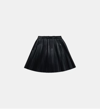 Jupe courte en tissu enduit - MM6 Maison Margiela - Noir