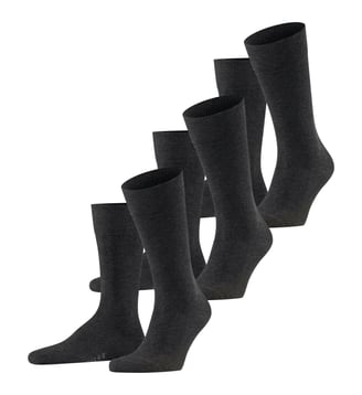 Chaussettes Family 3-Pack Coton - Falke - Gris clair
