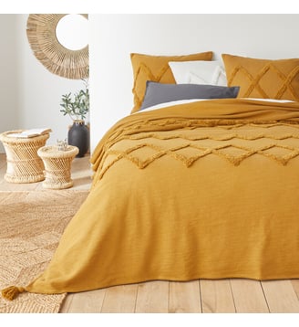 Dessus de lit coton tufté La Redoute Interieurs