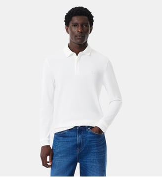Polo Paris regular fit en Piqué stretch - Lacoste - Blanc