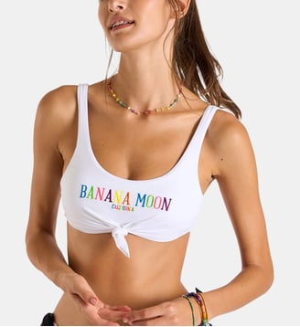 Haut de maillot brassière Nouo - Banana Moon - Blanc