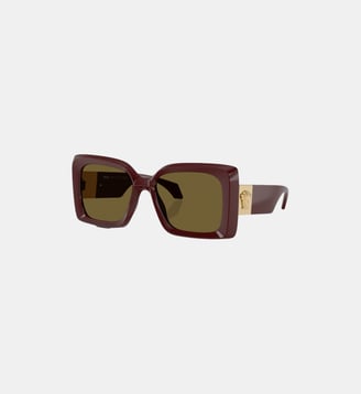 Lunettes de soleil Irrégulier VE4467U - Versace - Gris foncé