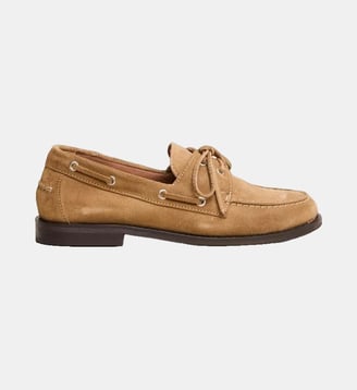 Mocassins Olga en cuir velours  - Jonak - Beige foncé