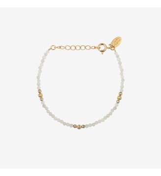 Bracelet doré - JERI - Caroline Najman - Blanc