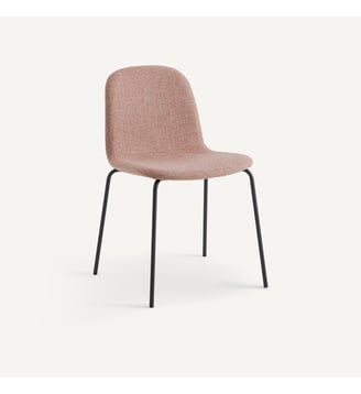 Chaise tissu natté chiné AM.PM