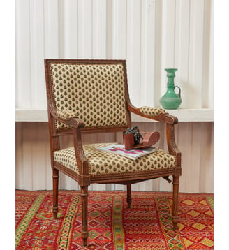 Fauteuil XIXème en bois Ernest N°1083- Produit chiné - Debongout - Blanc