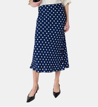 Jupe sirène à pois - JOLANA - Gerard Darel - Bleu vif