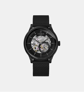 Montre automatique Initial Noir ISQ - 40 - 021 - Charlie Paris - Noir