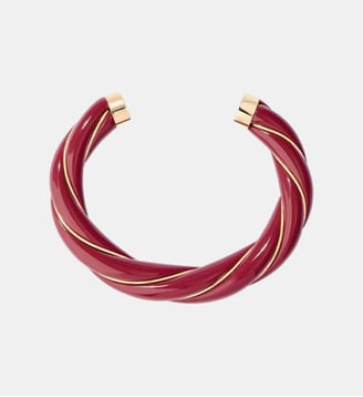 Jonc Diana bordeaux - Aurélie Bidermann - Bordeaux et or