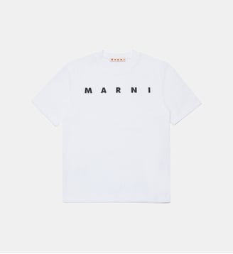 T-shirt logo en coton - Marni - Blanc