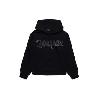 Sweat-shirt de soirée avec logo de la marque - Dsquared2 - Noir