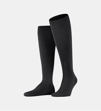 Mi-Bas ClimaWool Laine - Falke - Noir basic