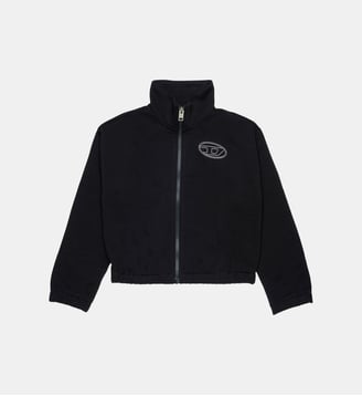 Sweat zippé avec logo - Diesel Kids - Noir