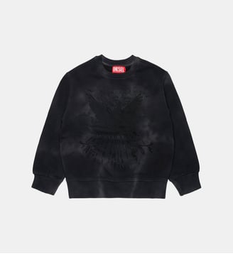 Sweat-shirt col rond avec logo - Diesel Kids - Noir