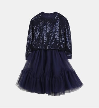 Robe bi-matière - Billieblush - Indigo