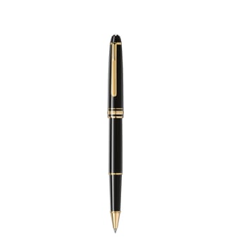 Stylo Roller Meisterstuck Acier 132457 - Montblanc - Doré et noir