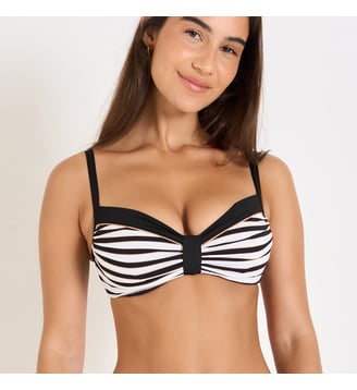 Haut de maillot balconnet Verdina - Livia - Noir