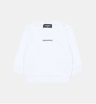 Sweat-shirt col rond avec logo - Dsquared2 - Blanc
