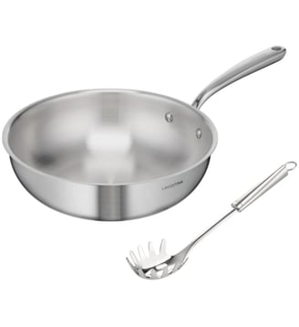 Wok Saltapasta Amore Mio 26 cm + Cuillère - Lagostina - Inox