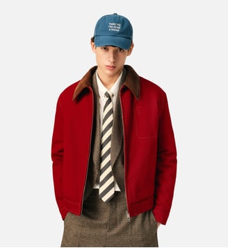 Blouson en coton Ami de Coeur - AMI Paris - Rouge rubis