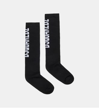 Chaussettes avec logo - Dsquared2 - Noir