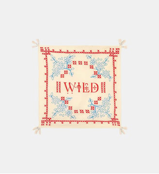 Foulard medium avec broderies NAYARIT - Wild - Blanc