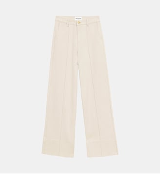 Pantalon droit uni PAOLA - La Petite Etoile - Naturel