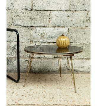 Table basse métallique Donna N°1114- Produit chiné - Debongout - Noir