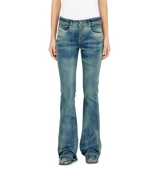 Bootcut Jeans Low Waist 1969 D-Ebbey - Diesel - Bleu moyen