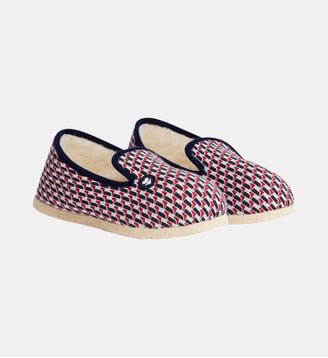 Chaussons d'intérieur en laine - Le Slip Francais - Rouge carmin
