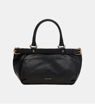 Petit Sac Lune En Cuir - Vanessa Bruno - Noir