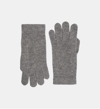 Gants en cachemire - Bompard - Gris météore
