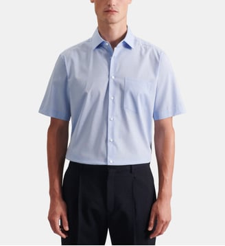 Chemise d'affaires 1/2 Regular Col Kent - Seidensticker - Bleu clair