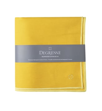 Nappe Carrée 180 X 180 Cm - Nuances - Degrenne - Jaune tournesol
