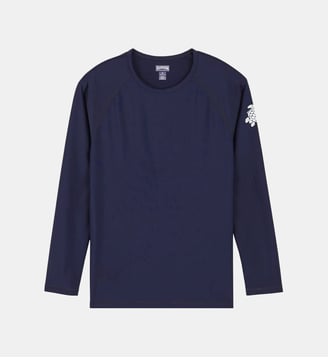 T-shirt anti-UV uni - Vilebrequin - Bleu marine