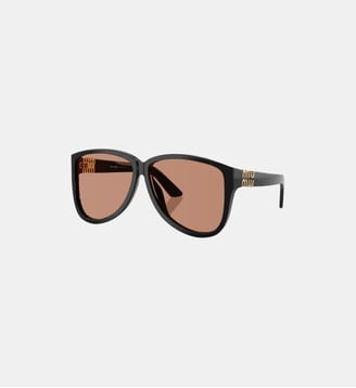 Lunettes de soleil Pilote MU A08S - Miu Miu - Noir