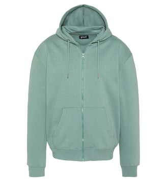 Sweatshirt zippé à capuche custom thunder - Schott - Kaki