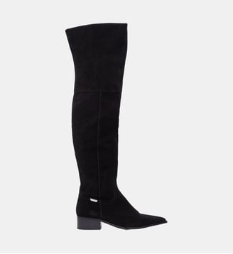 Bottes cuissardes en daim - Liu Jo - Noir